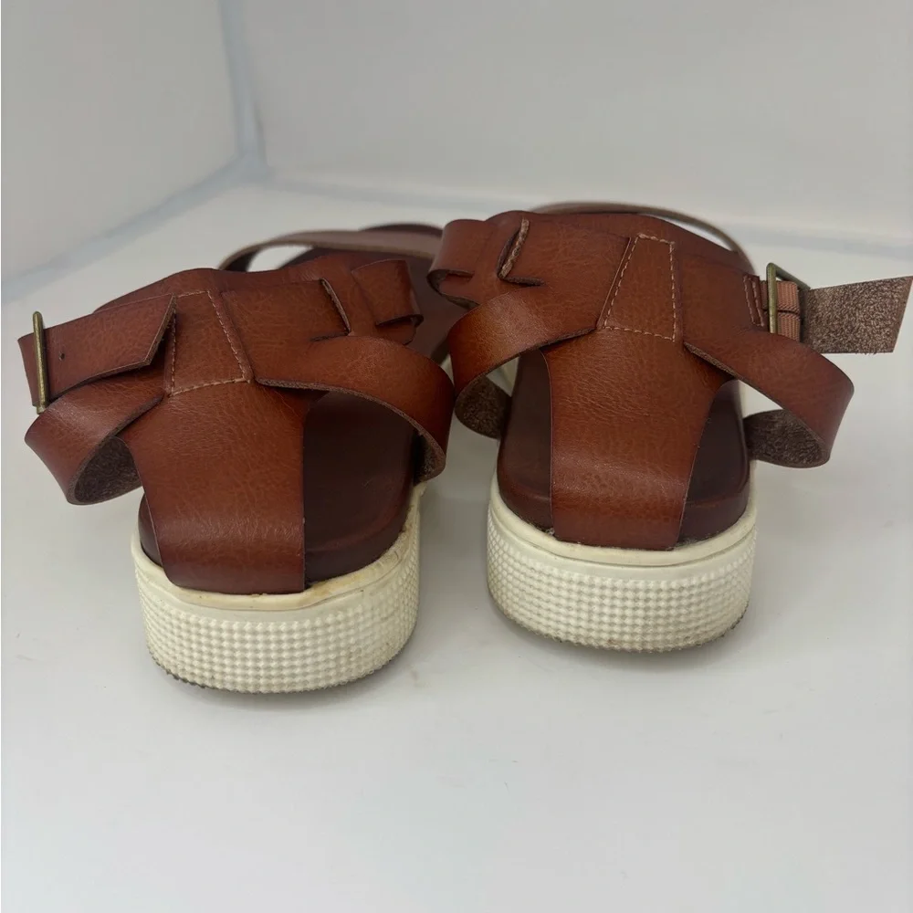 Torrid Brown Leather Women's Sandals size 9.5 - Picture 2 of 6